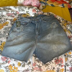 100% Authentic Denim Tears Laser Wreath Denim Short